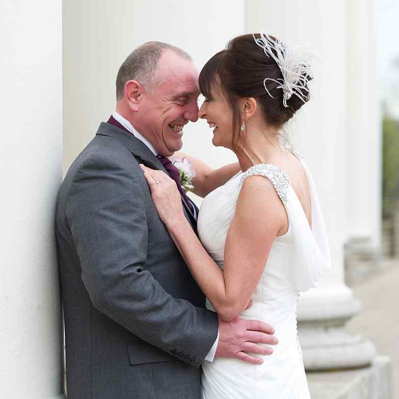 Carolyn, Ostrich Feather Bridal Comb